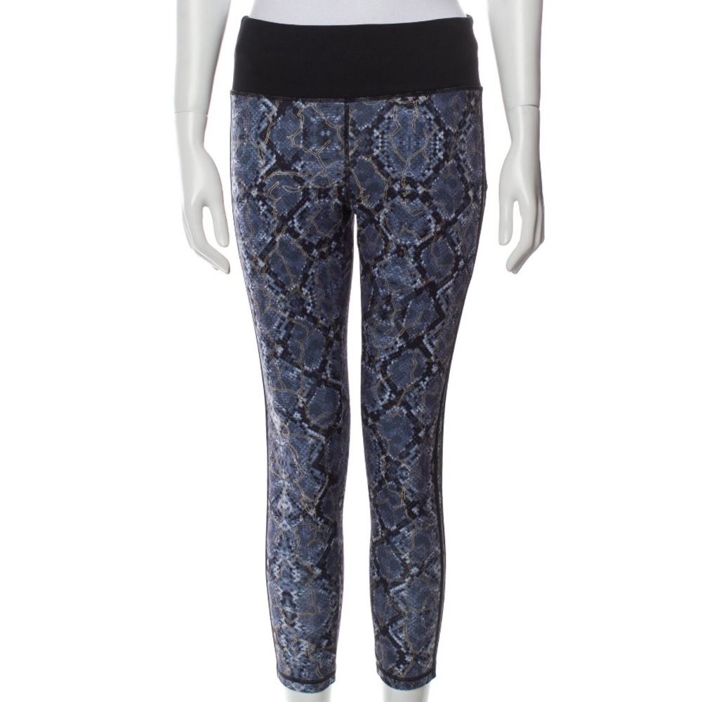 Roberto Cavalli Blue & Black Python Print Skinny … - image 1